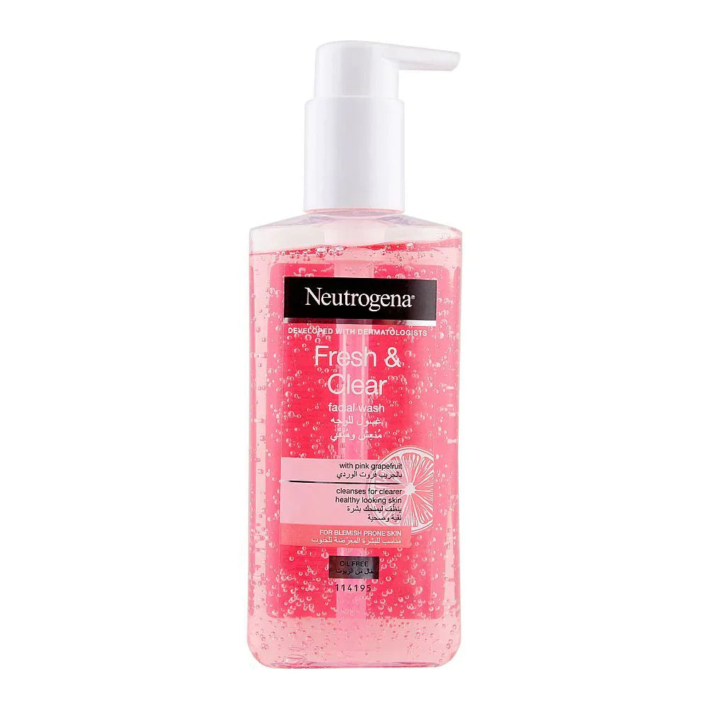 Neutrogena - Fresh & Clear Facial Wash with Pink Grapefruit - 200 ml